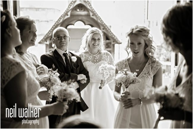 Trailfinders-sports-club-wedding_0017 Bride arriving at the church for a London wedding