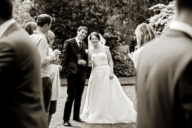 Sussex Marquee Wedding – 1 a bride & groom at their Sussex marquee wedding