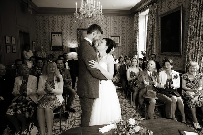Edes-House-wedding-1 bride & groom laughing