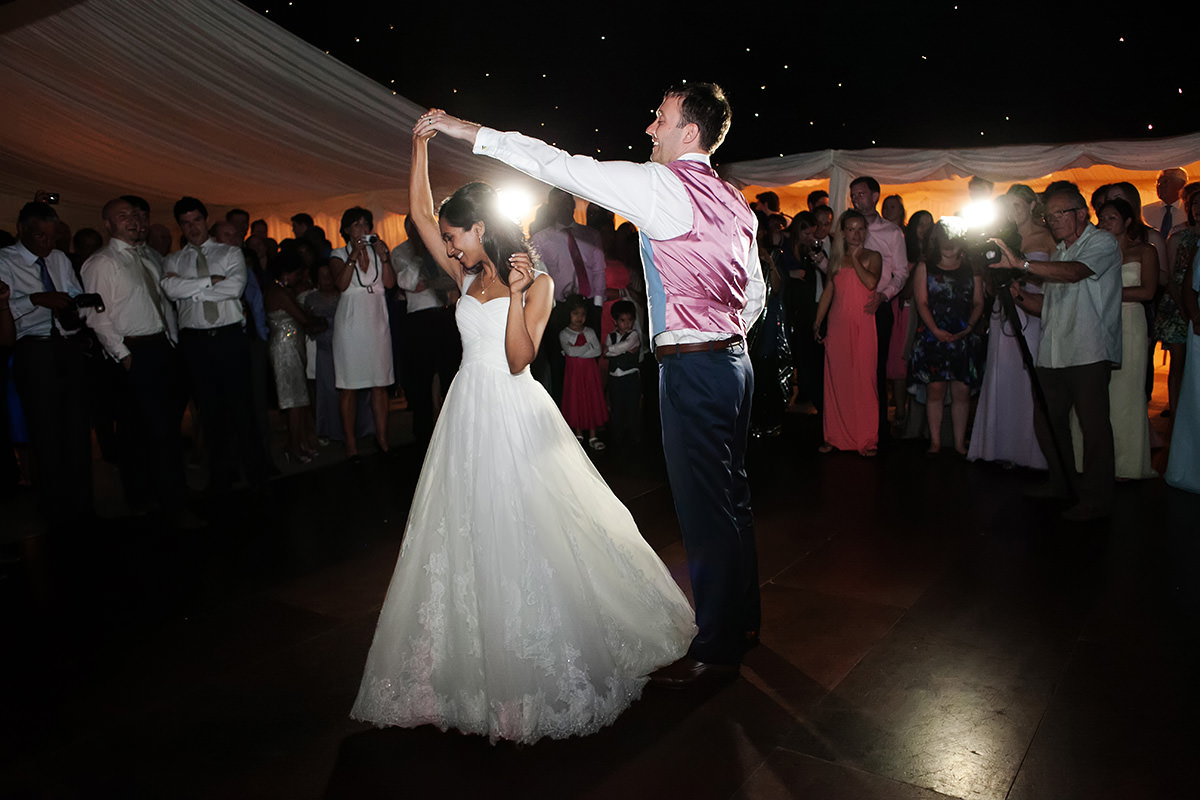 the bride & groom's first dance