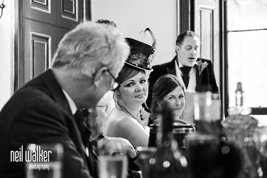 the bride looking at the groom