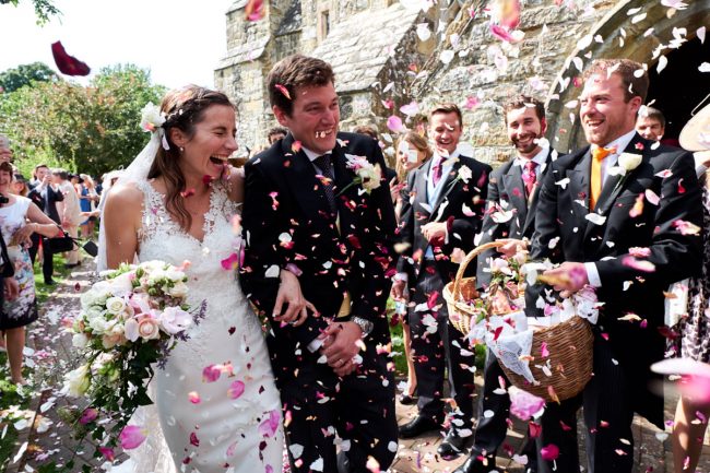 Wedding Confetti – 2 Wedding confetti at a wedding in Sussex